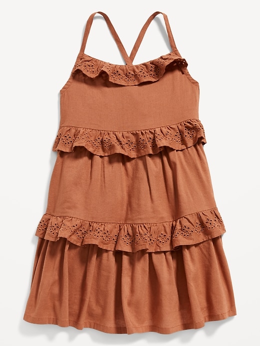 old navy brown ruffle dress Malia Knit Dress