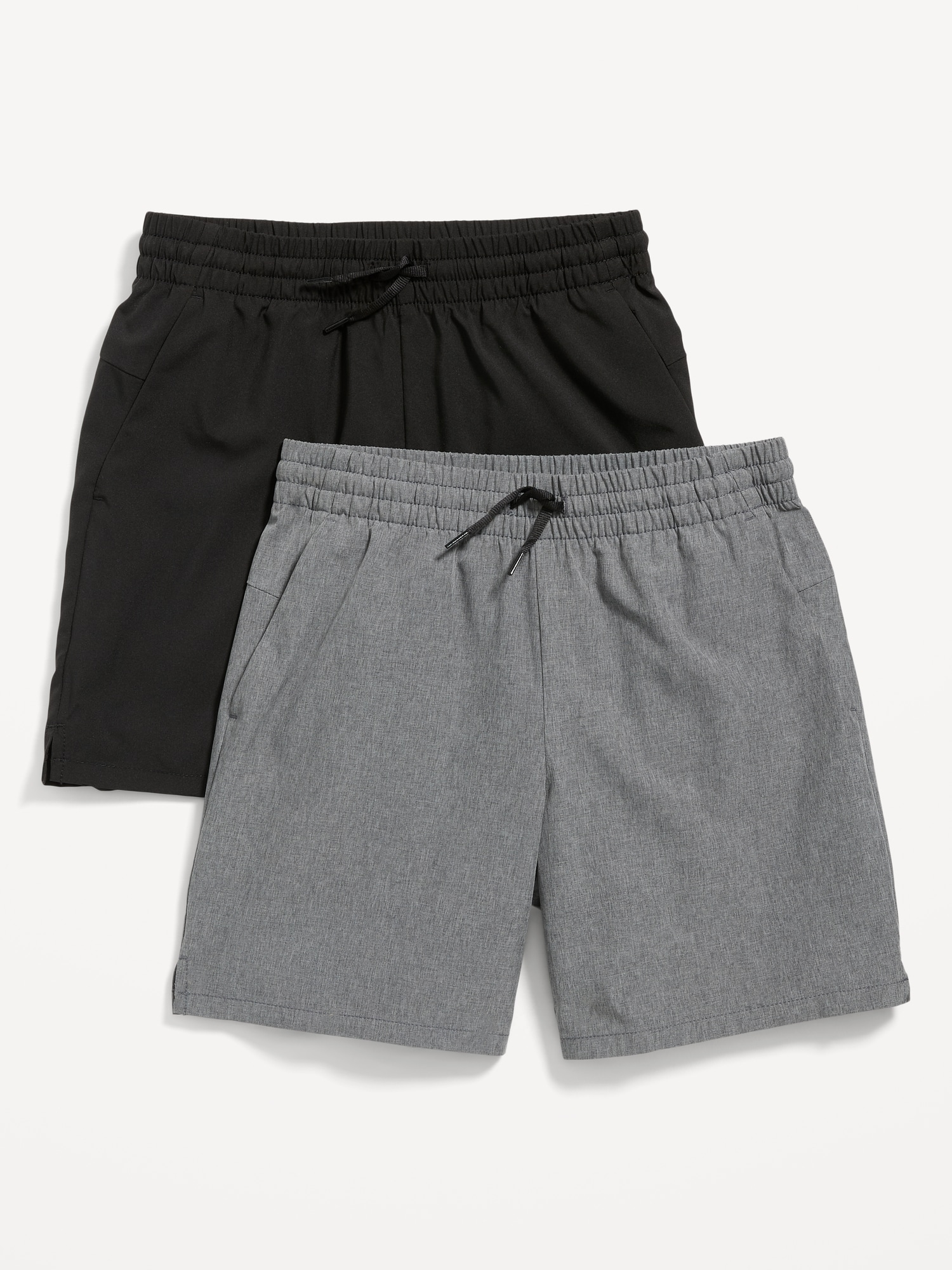 Old Navy StretchTech Performance Jogger Shorts 2-Pack for Boys (Above Knee) black. 1