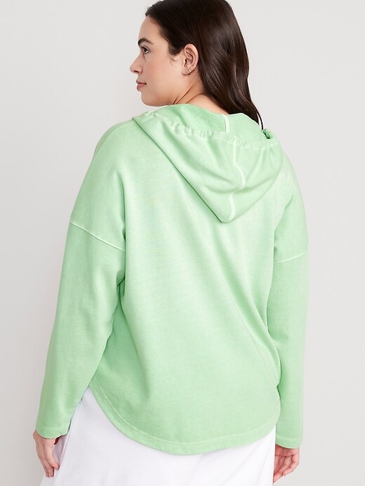 Image number 6 showing, French Terry Tunic Hoodie