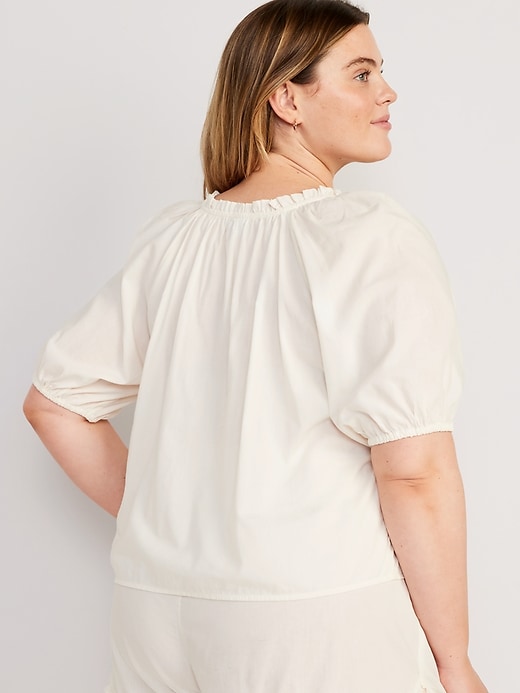 Image number 8 showing, Matching Puff-Sleeve Pajama Swing Top