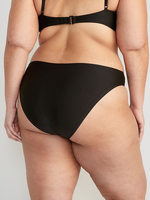 Image number 8 showing, Low-Rise V-Front French-Cut Bikini Swim Bottoms