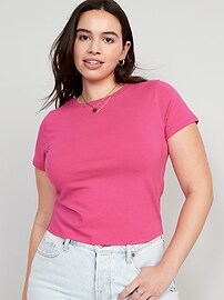 Old Navy Women's Cropped Slim-Fit T-Shirt - - Size M