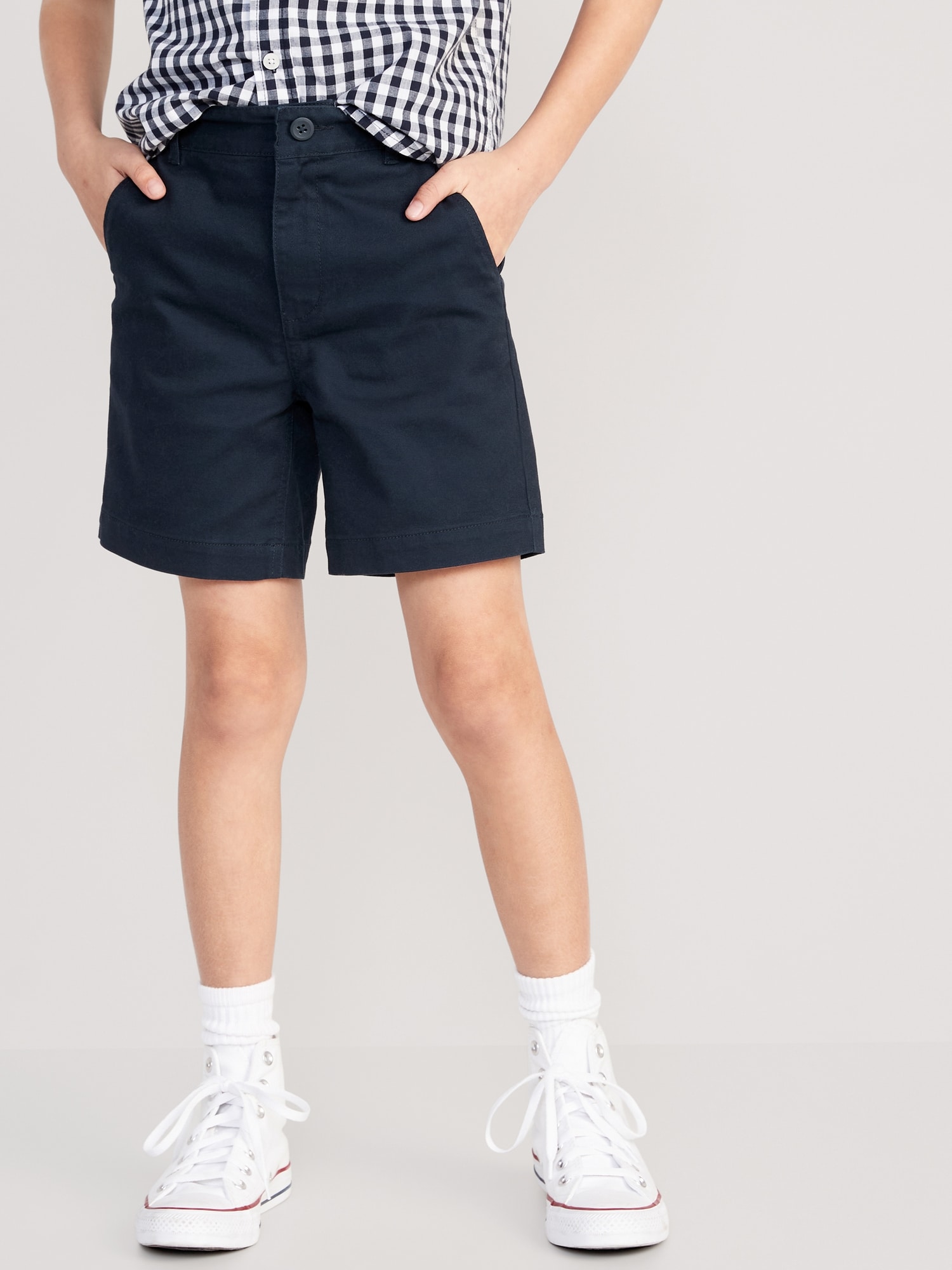 Old Navy, Bottoms, Builtin Flex Twill Straight Uniform Shorts For Boys At  Knee