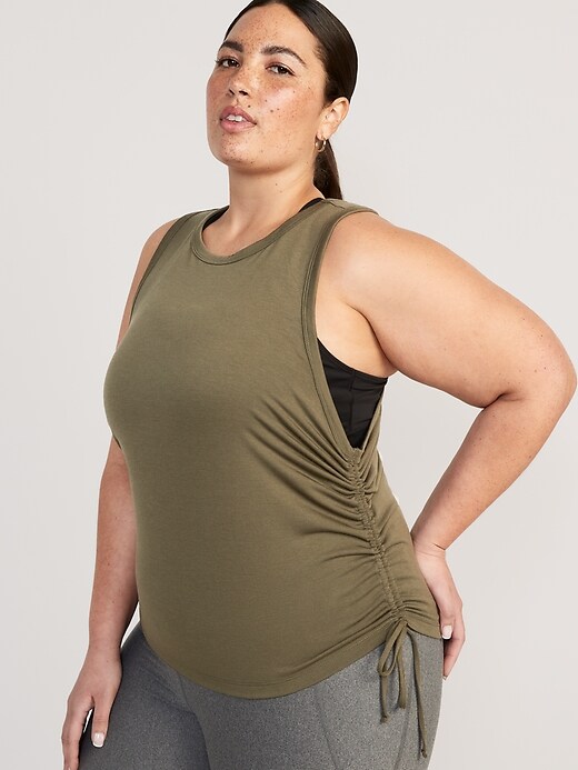 UltraLite Ruched Tie Tank Top