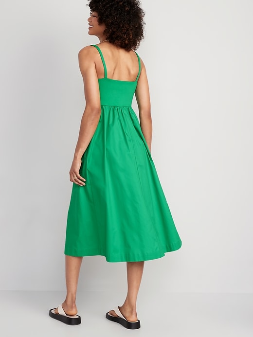 Image number 2 showing, Fit & Flare Combination Midi Dress