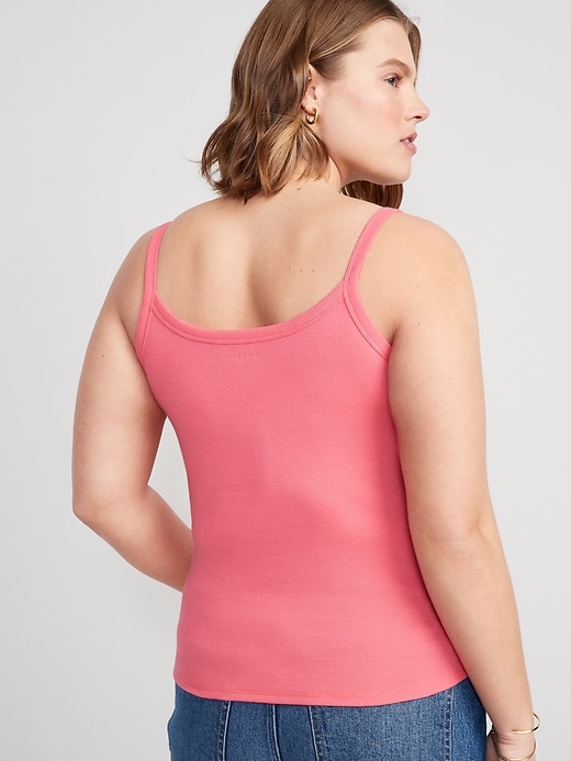 Image number 6 showing, Fitted Rib-Knit Cami Top