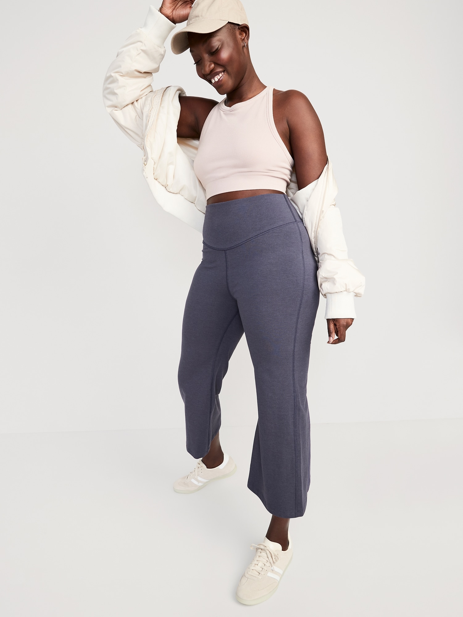 Old Navy PowerChill High-Waisted Cropped Wide-Leg Performance