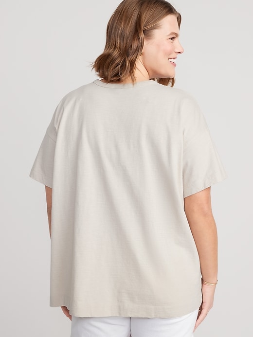 Image number 6 showing, Oversized Vintage Slub-Knit Tunic T-Shirt