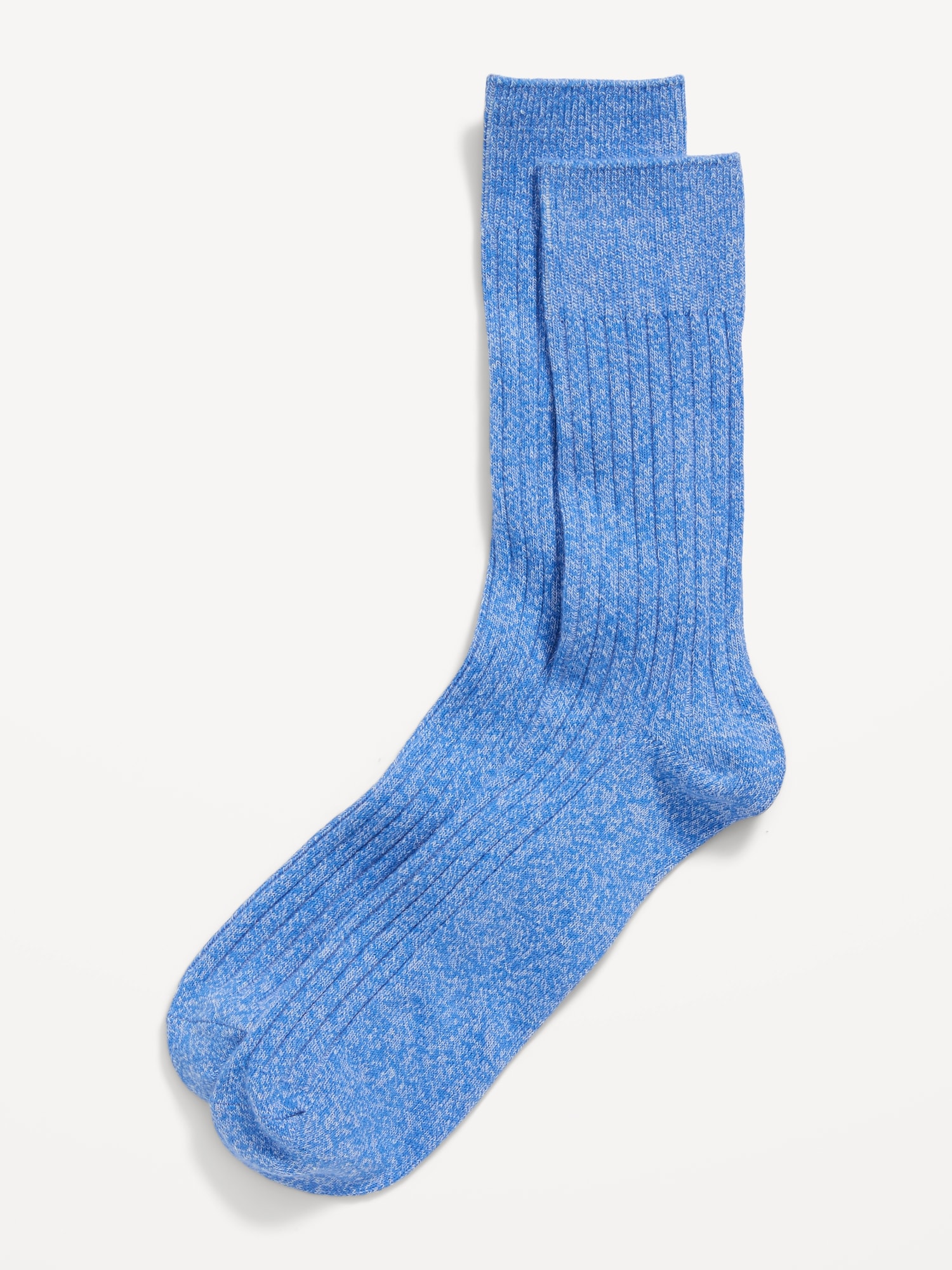 Old Navy Rib-Knit Crew Socks for Men blue. 1