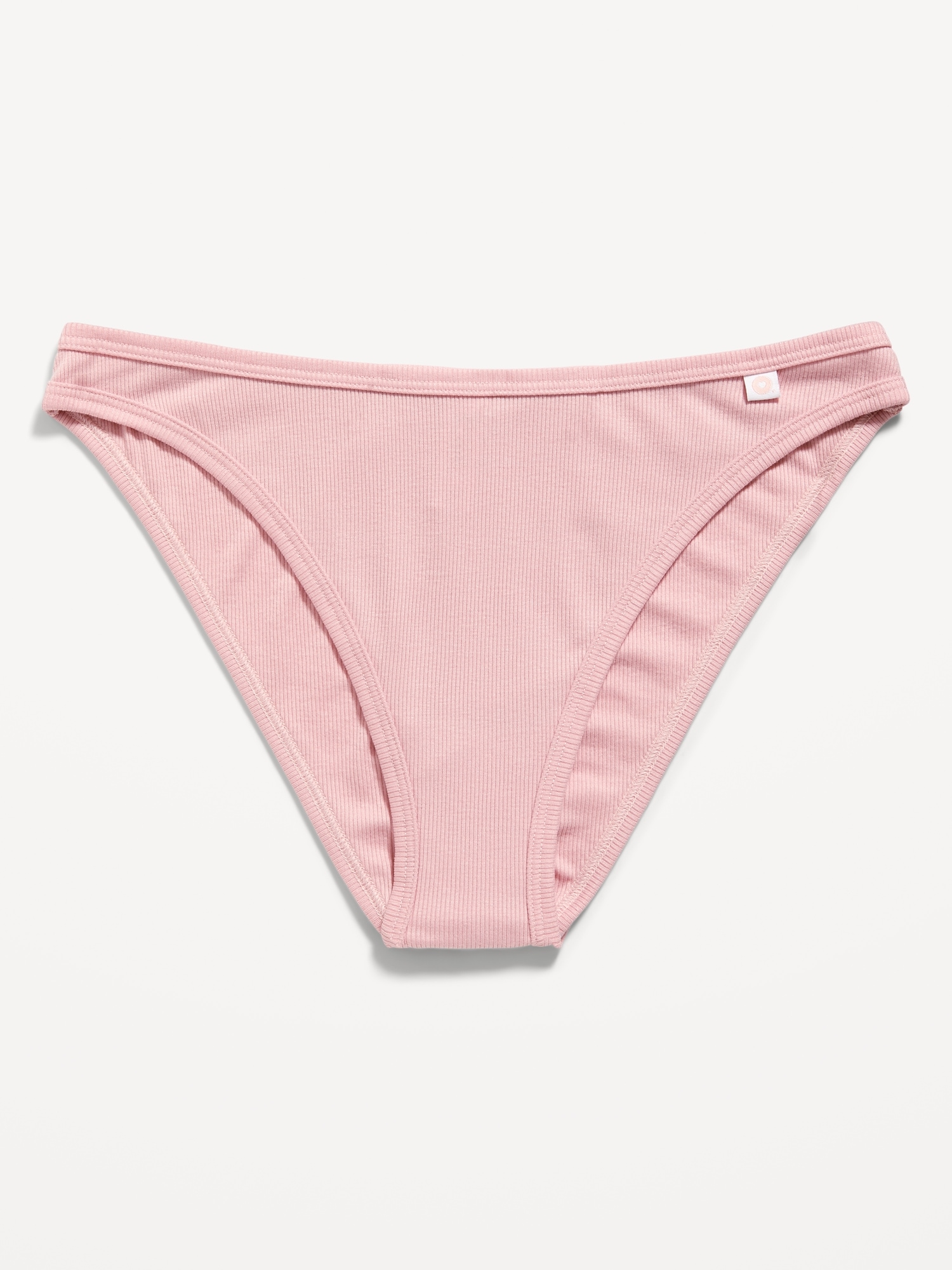 Old Navy High-Waisted French-Cut Rib-Knit Bikini Underwear for Women pink. 1