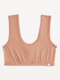 View large product image 4 of 8. Rib-Knit Bralette Top