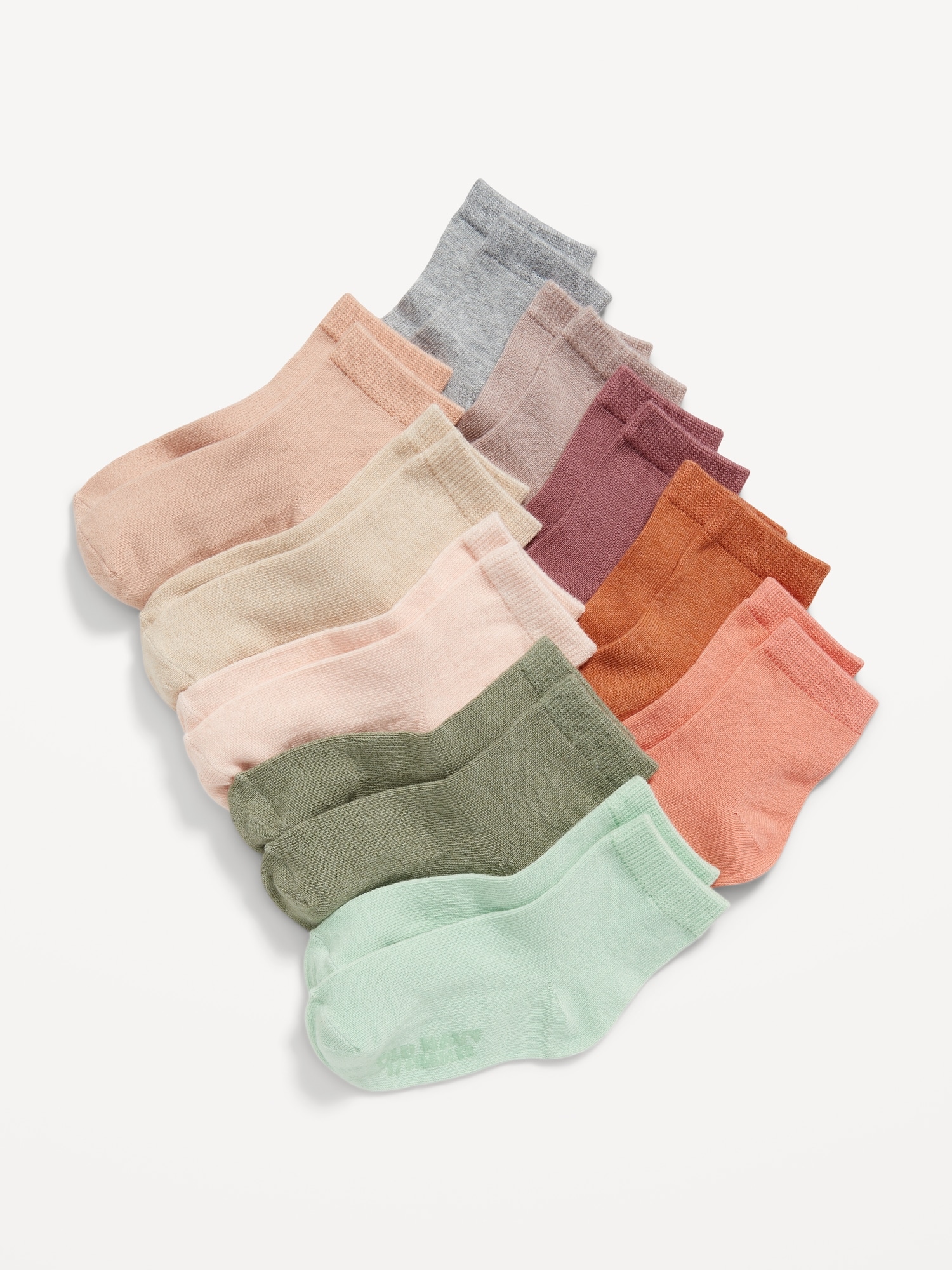 Old Navy Unisex Crew Socks 10-Pack for Toddler & Baby multi. 1