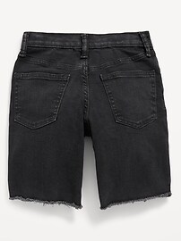 View large product image 4 of 4. Slim 360° Stretch Ripped Cut-Off Jean Shorts for Boys (At Knee)