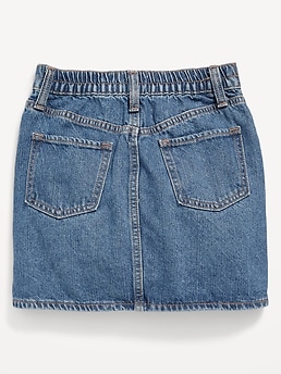 High waisted jean skirt girl sale