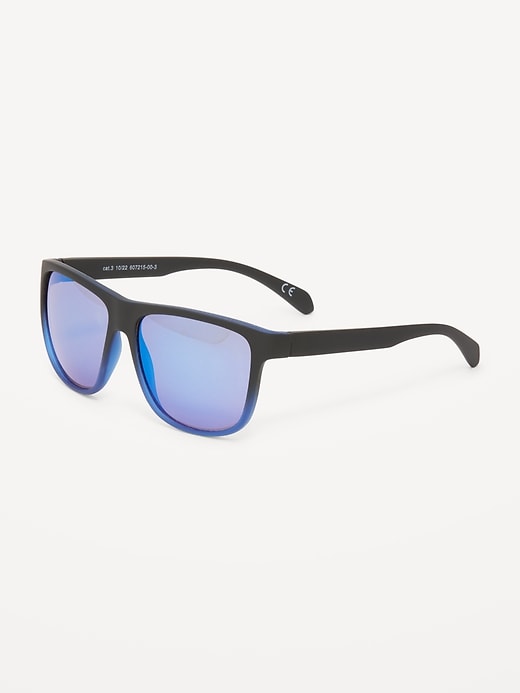 Blue Gradient Wayfarer-Style Sunglasses | Old Navy display picture 3