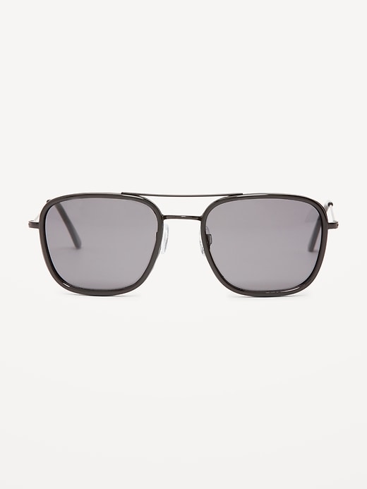 View large product image 1 of 3. Wire-Frame Aviator Sunglasses