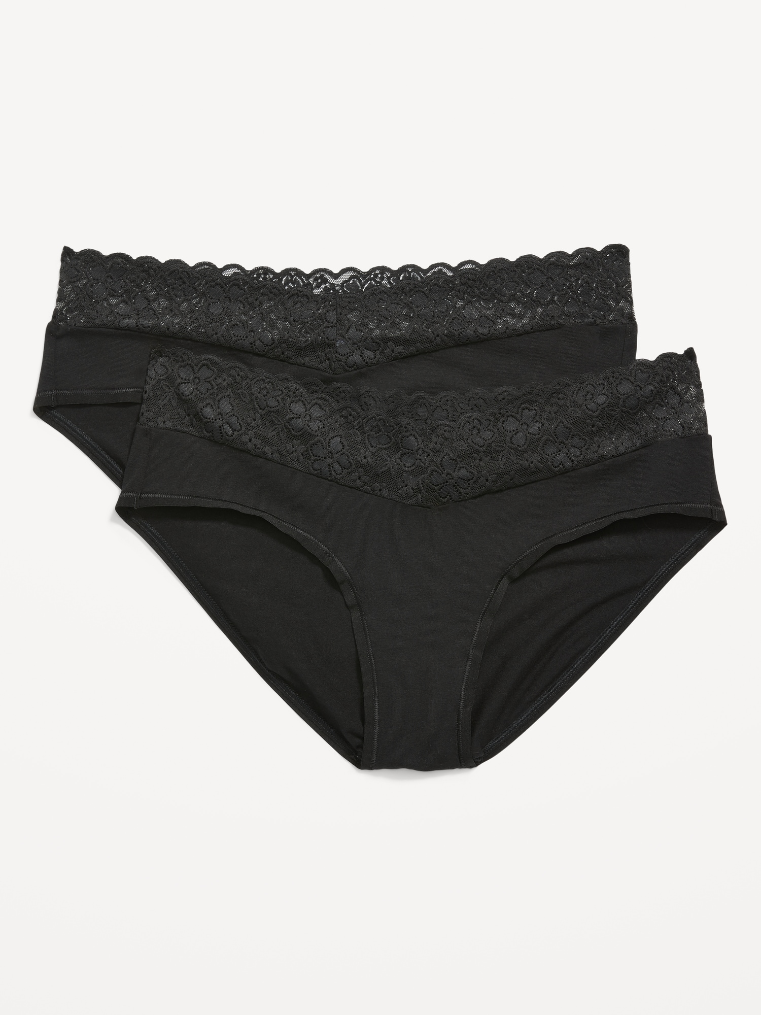 Gracie Lace Maternity Underwear in Bamboo in Marl Grey