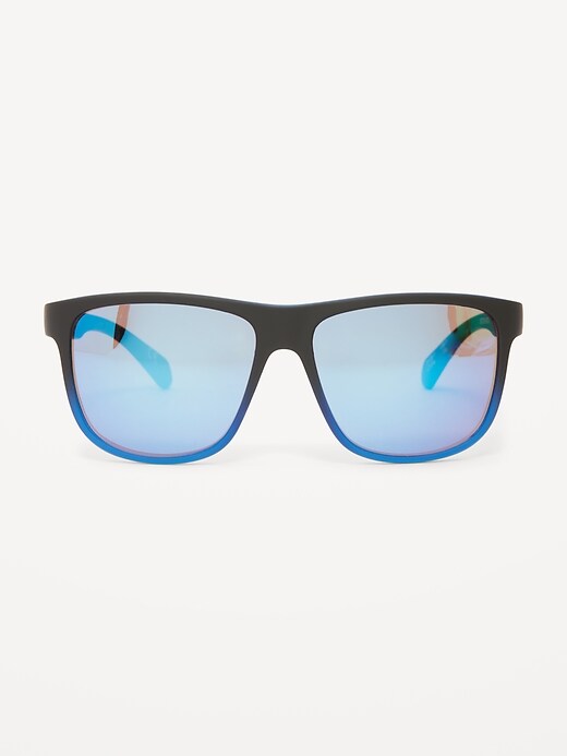 View large product image 1 of 3. Blue Gradient Wayfarer-Style Sunglasses