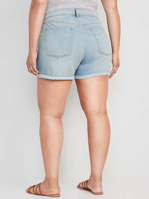 Image number 8 showing, Mid-Rise Wow Jean Shorts -- 3-inch inseam