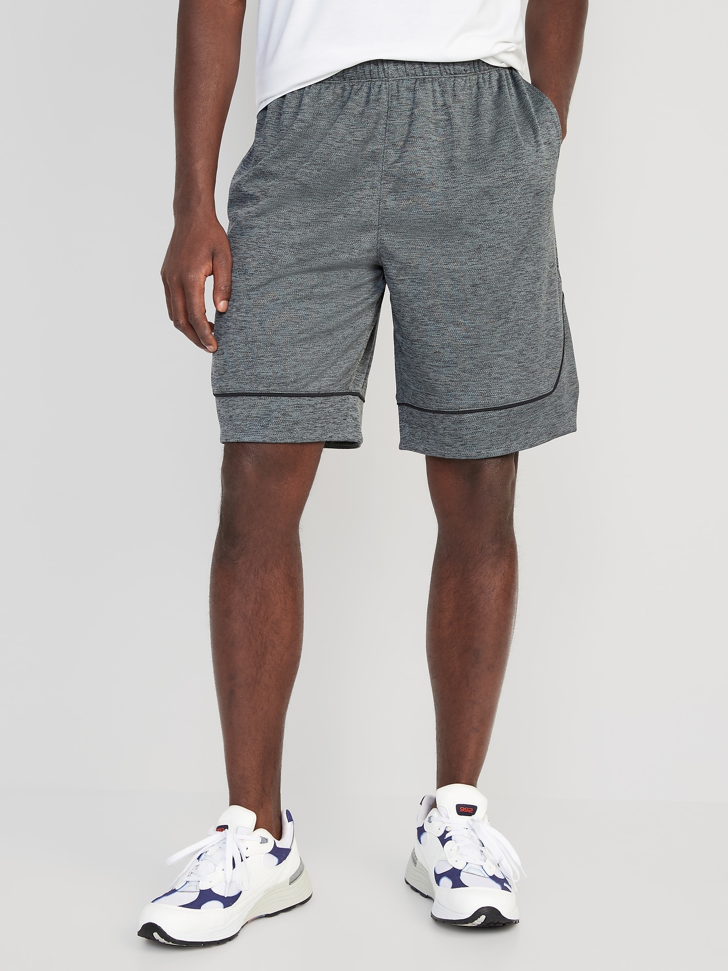 Old Navy Go-Dry Mesh Basketball Shorts for Men -- 10-inch inseam gray. 1
