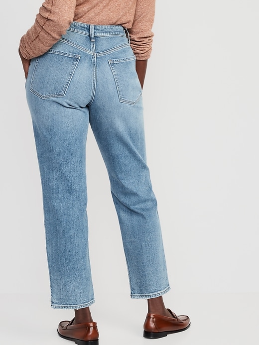 Image number 6 showing, Curvy High-Waisted OG Loose Ripped Jeans