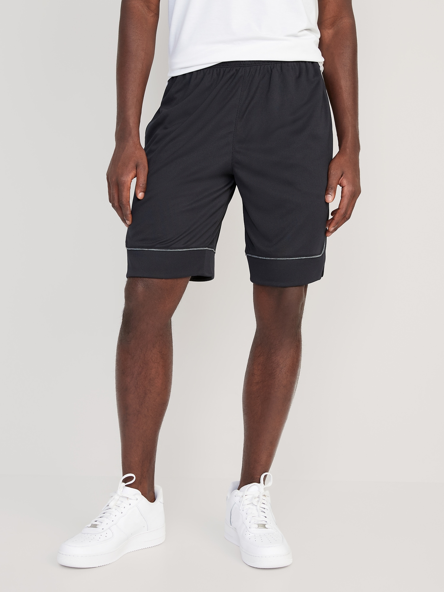 Old Navy Mesh Basketball Shorts -- 10-inch inseam black. 1