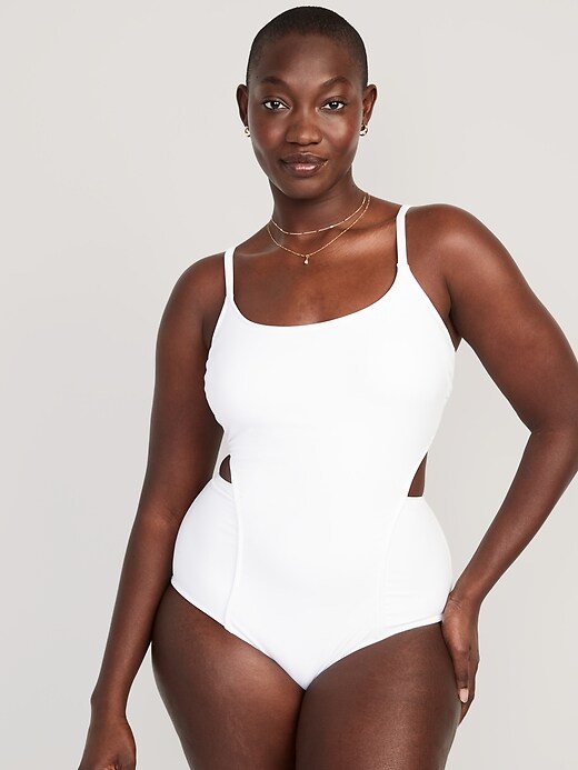 Cutout One-Piece Swimsuit | Old Navy