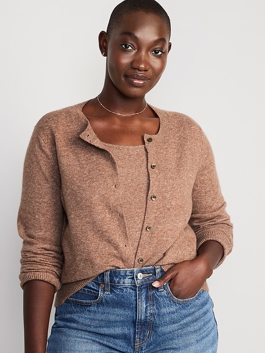 Image number 5 showing, Cropped Cozy-Knit Cardigan