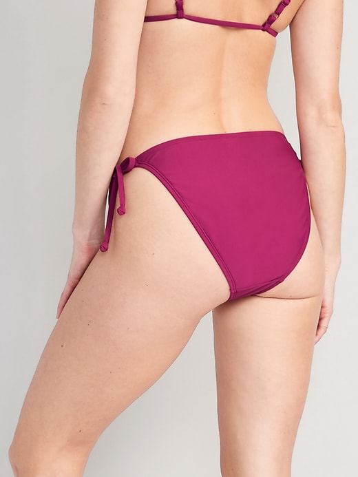 Image number 2 showing, Low-Rise String Bikini Swim Bottoms