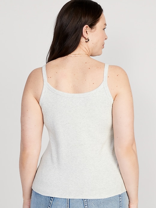 Image number 8 showing, Fitted Rib-Knit Cami Top