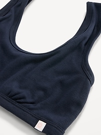 View large product image 3 of 8. Rib-Knit Bralette Top