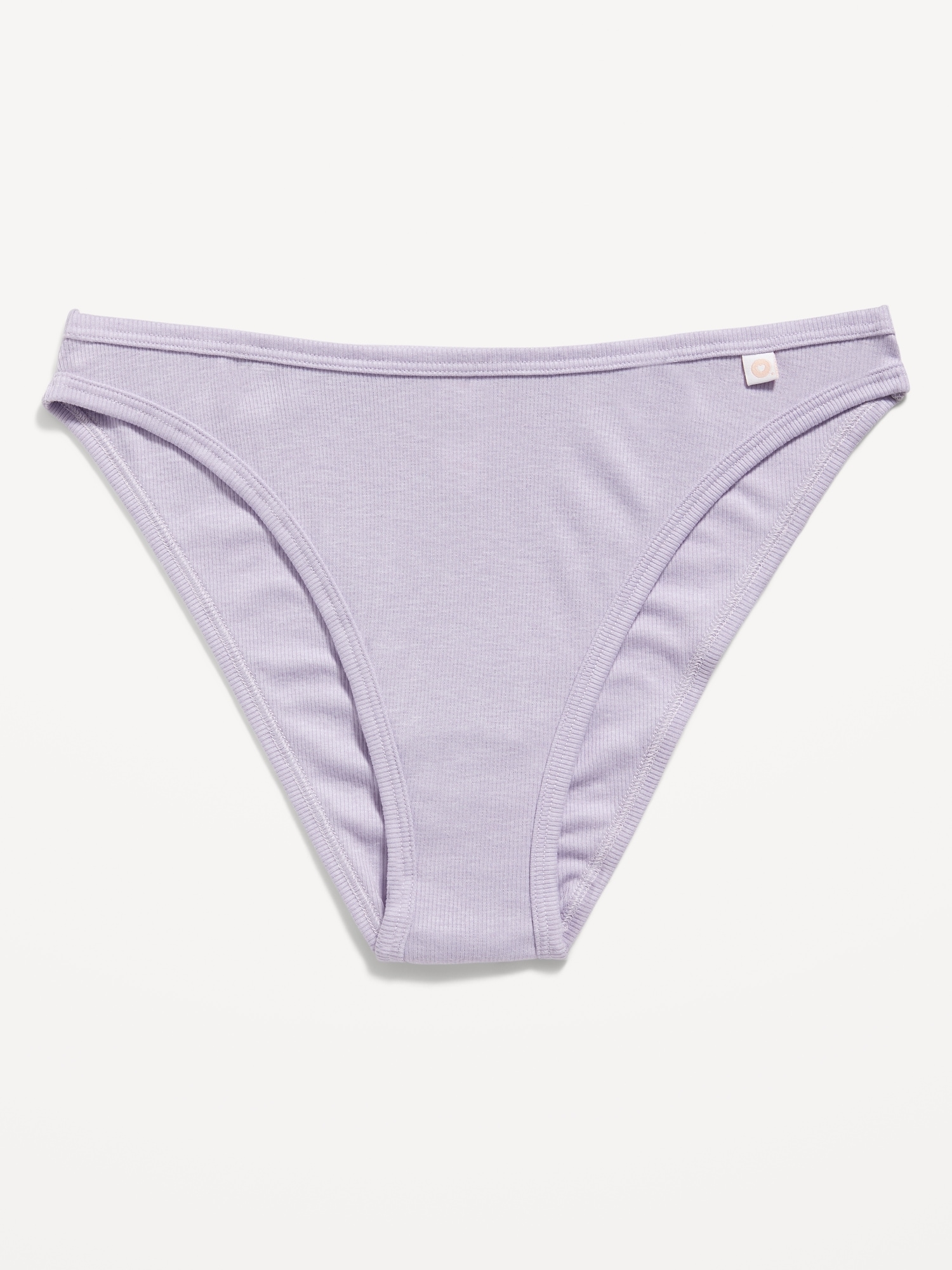 Old Navy High-Waisted French-Cut Rib-Knit Bikini Underwear for Women purple. 1