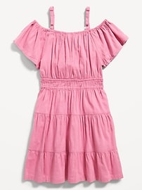 Off-The-Shoulder Tiered Swing Dress for Girls | Old Navy