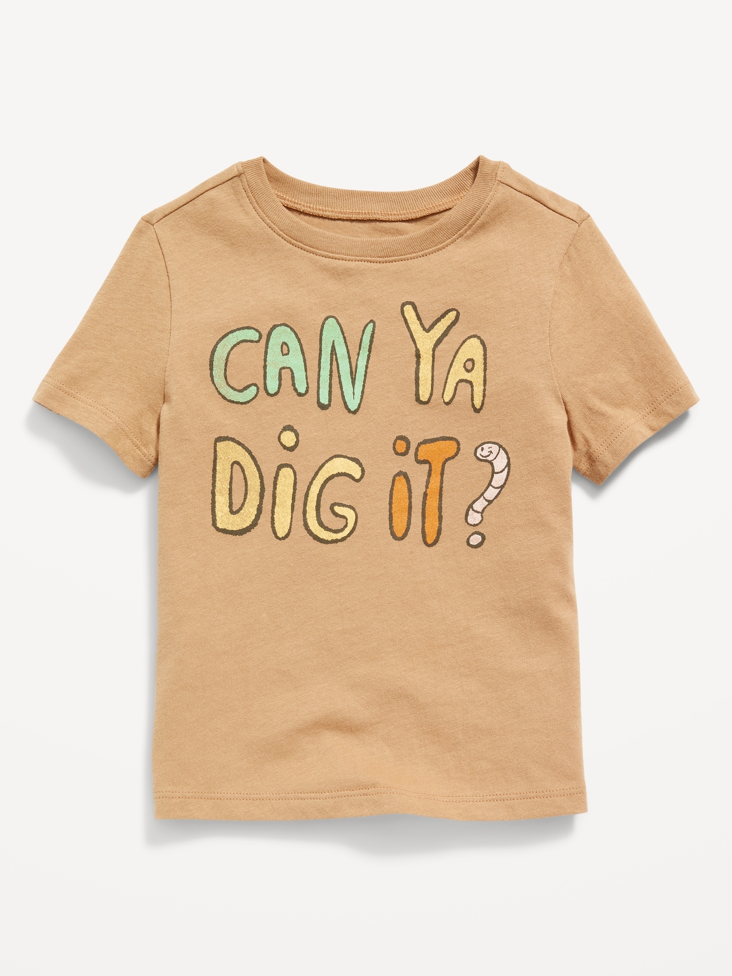 Old Navy Unisex Short-Sleeve Graphic T-Shirt for Toddler brown. 1