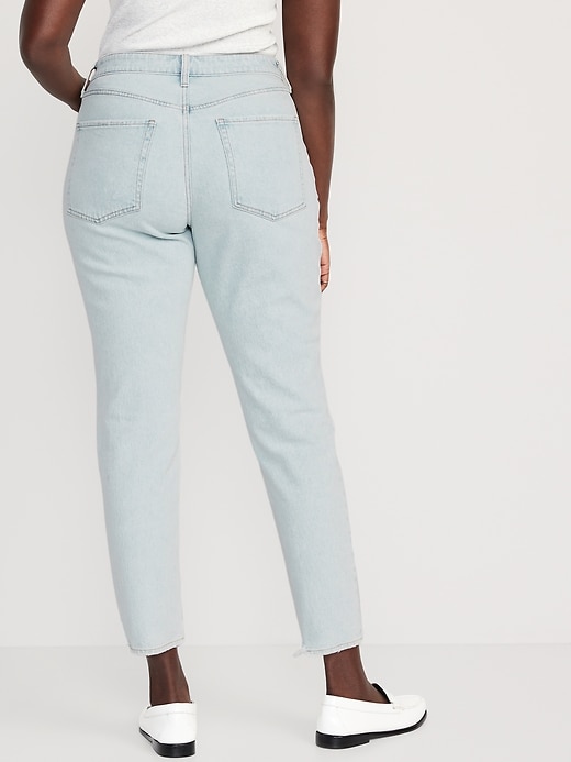 Image number 6 showing, Curvy High-Waisted Button-Fly OG Straight Ankle Jeans