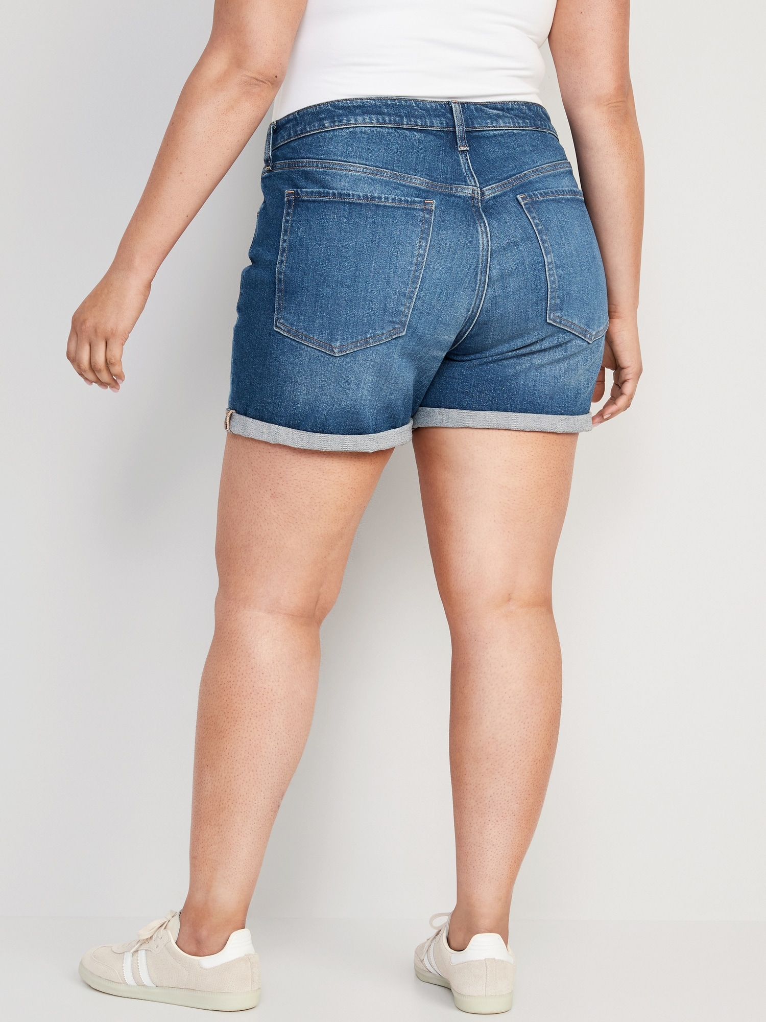 HDE Junior's Womens Mid Rise Stretchy Denim Jean Shorts (Blue, Small) -  Walmart.com