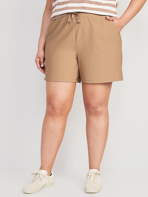 Image number 7 showing, High-Waisted PowerSoft Shorts -- 5-inch inseam