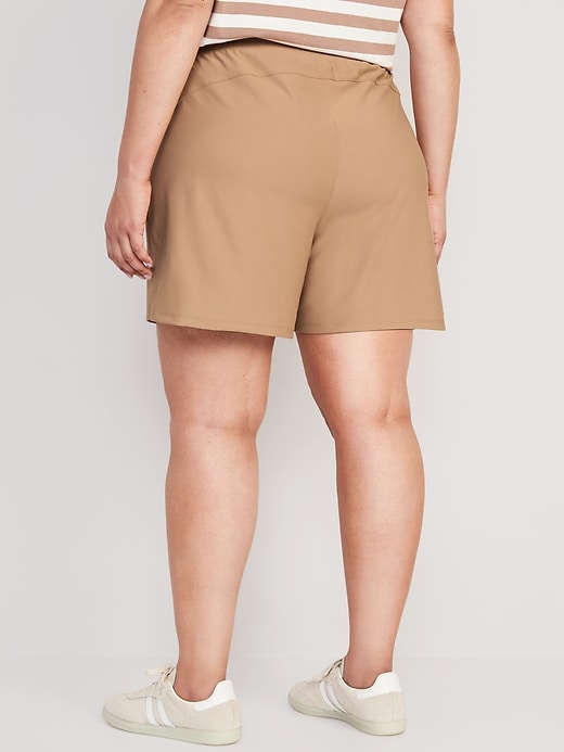 Image number 8 showing, High-Waisted PowerSoft Shorts -- 5-inch inseam