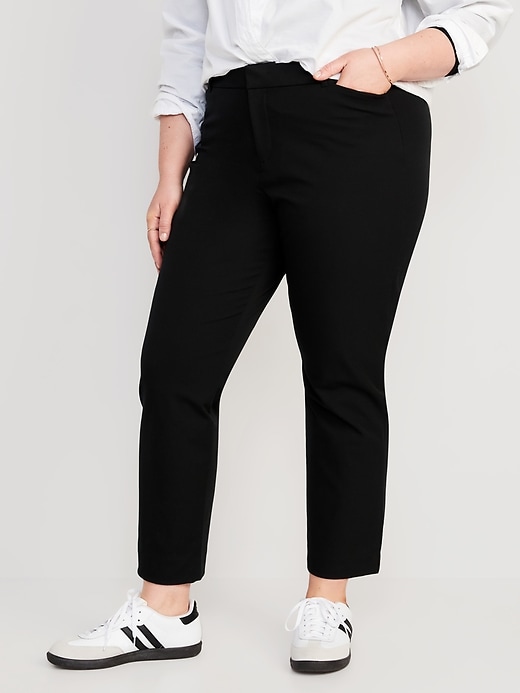 Image number 7 showing, High-Waisted Pixie Straight Ankle Pants