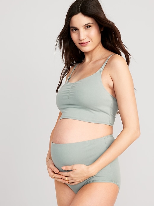 View large product image 1 of 4. Maternity Brami Nursing Top
