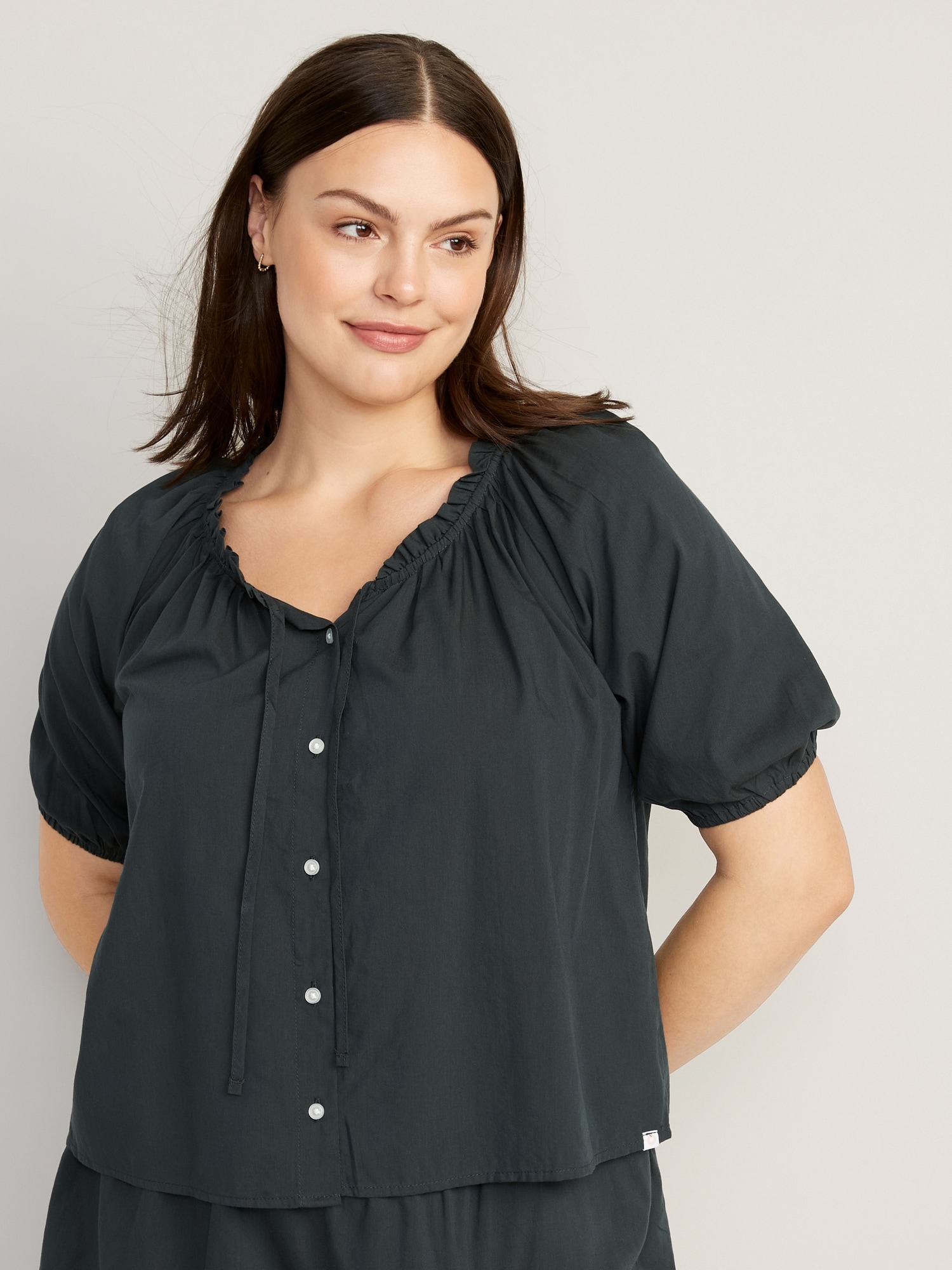 Matching Puff-Sleeve Pajama Swing Top for Women | Old Navy