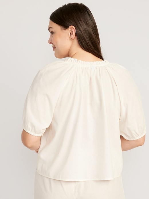 Image number 6 showing, Matching Puff-Sleeve Pajama Swing Top