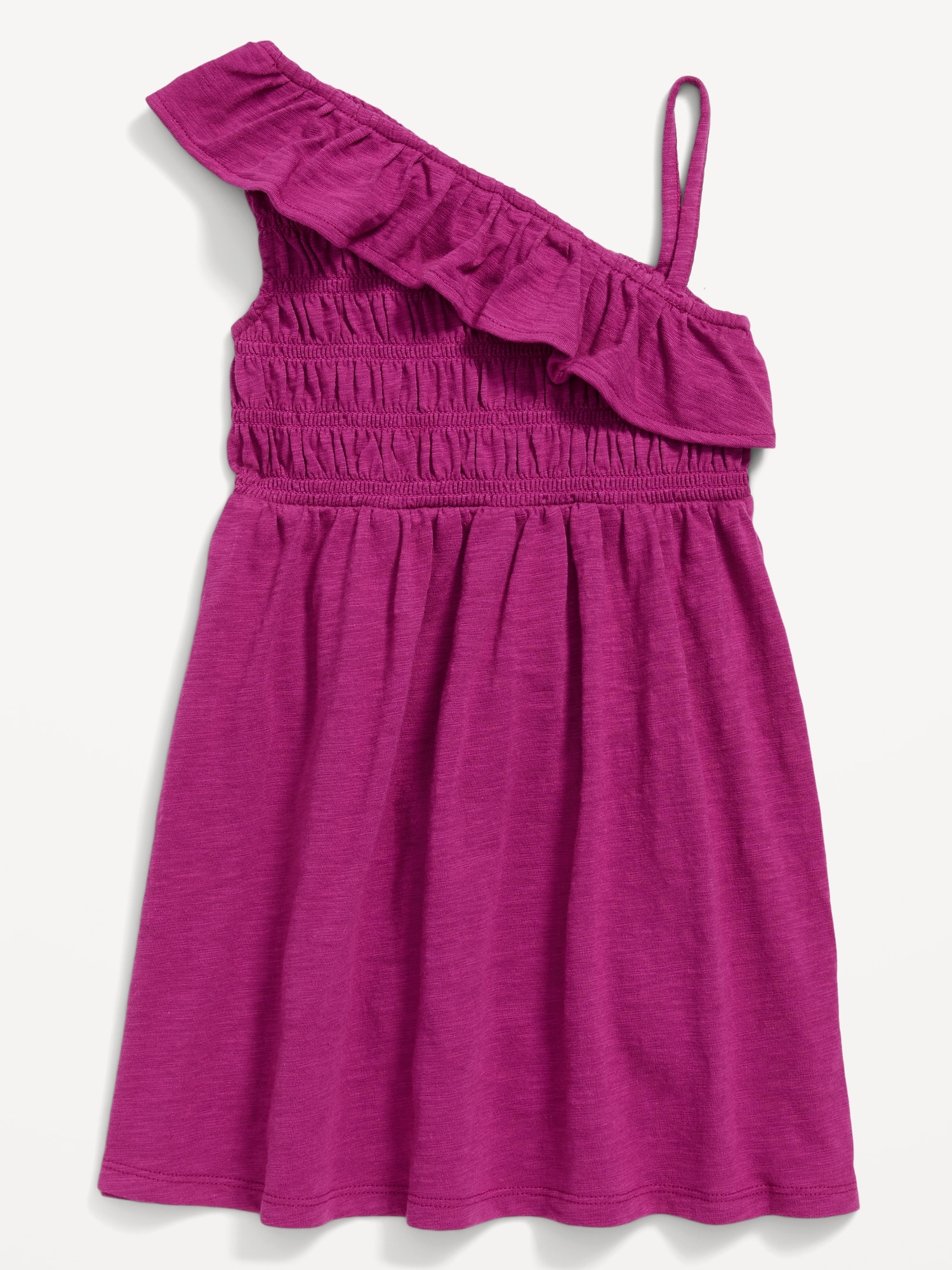 Ruffled Jersey-Knit One-Shoulder Dress for Toddler Girls | Old Navy