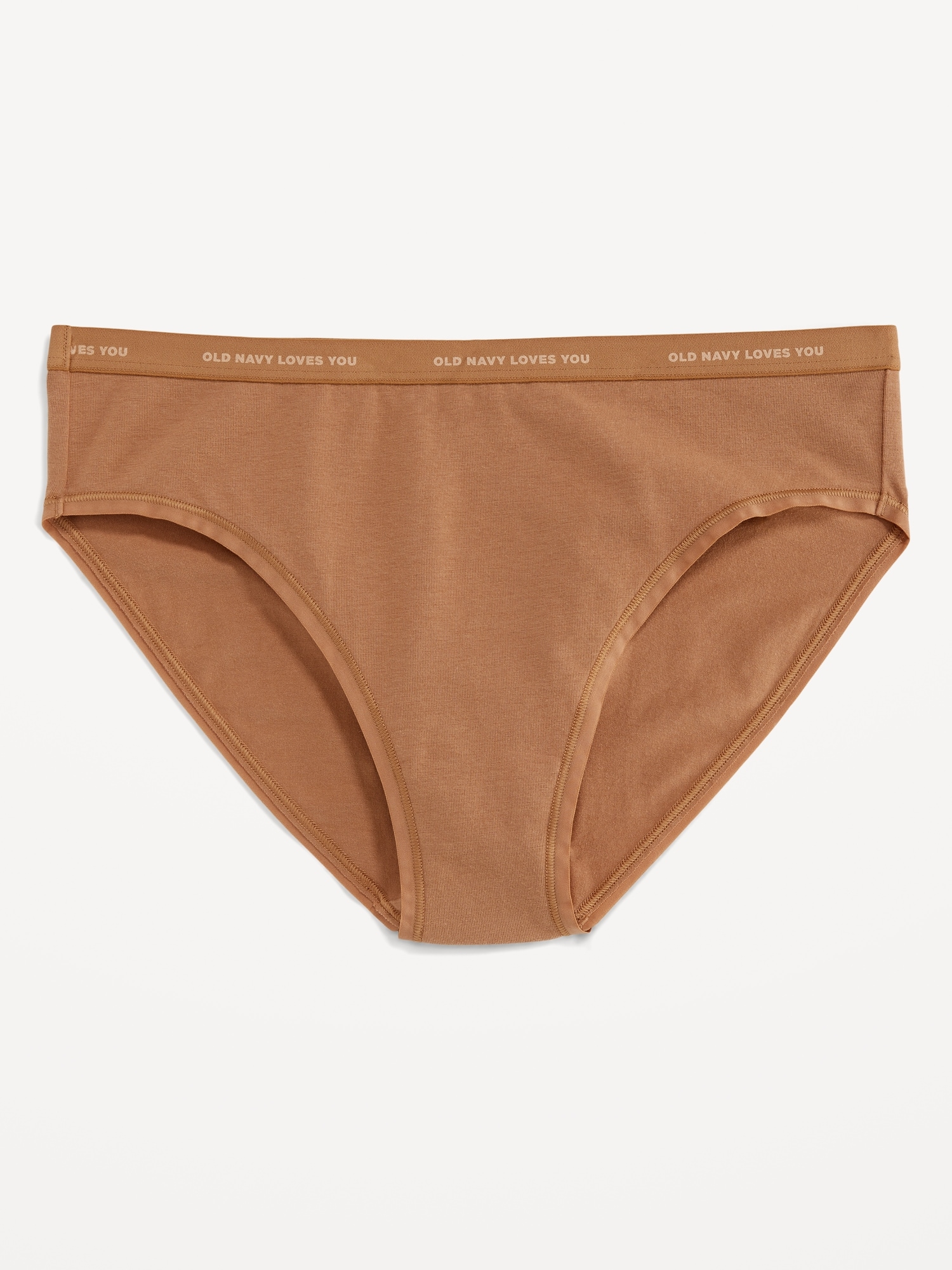 Old Navy High-Waisted Bikini Underwear brown. 1