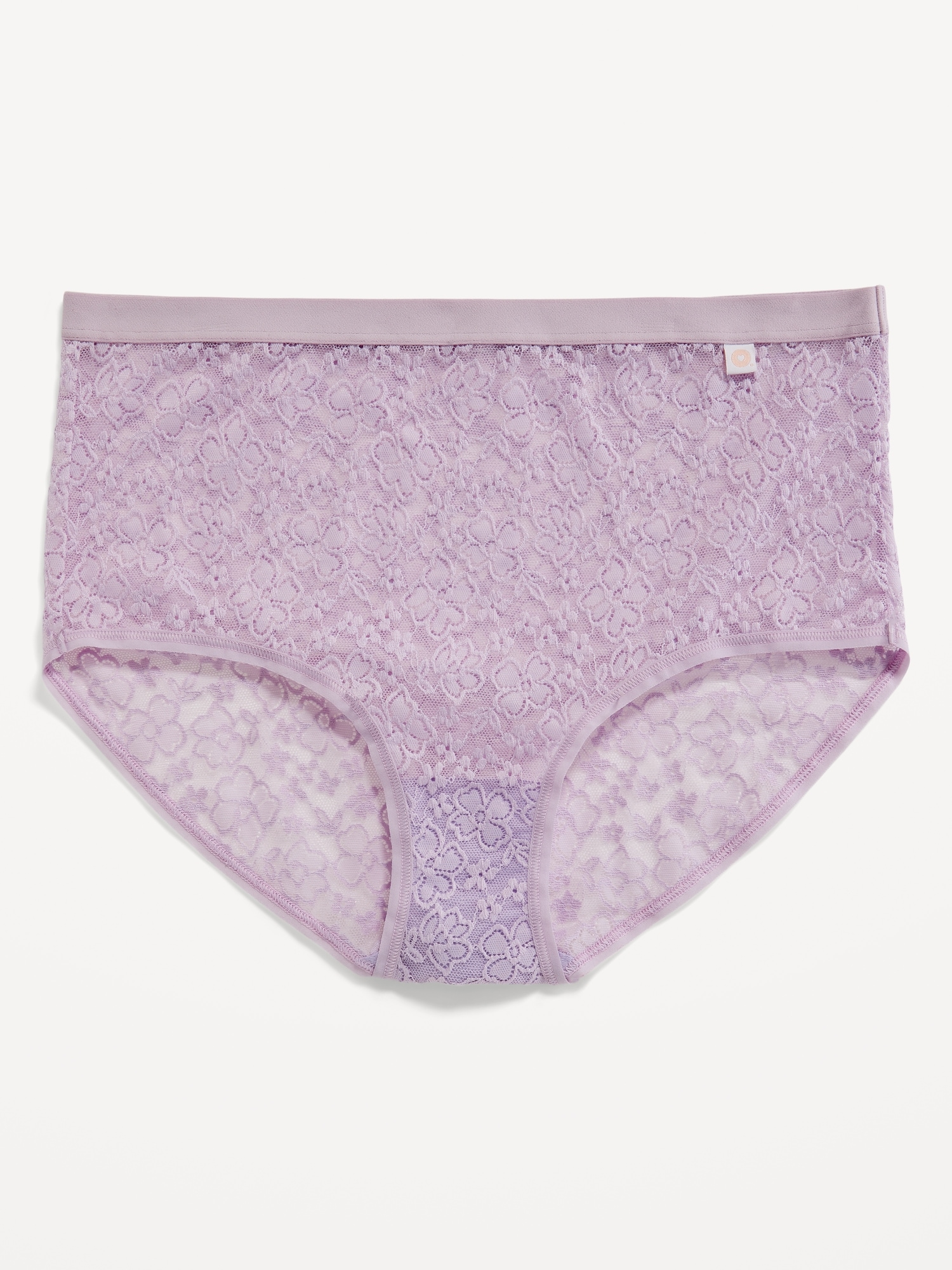 Purple Ladies Briefs, Cotton & Lace Briefs