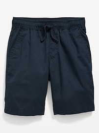 View large product image 4 of 4. Knee Length Straight Twill Jogger Shorts for Boys