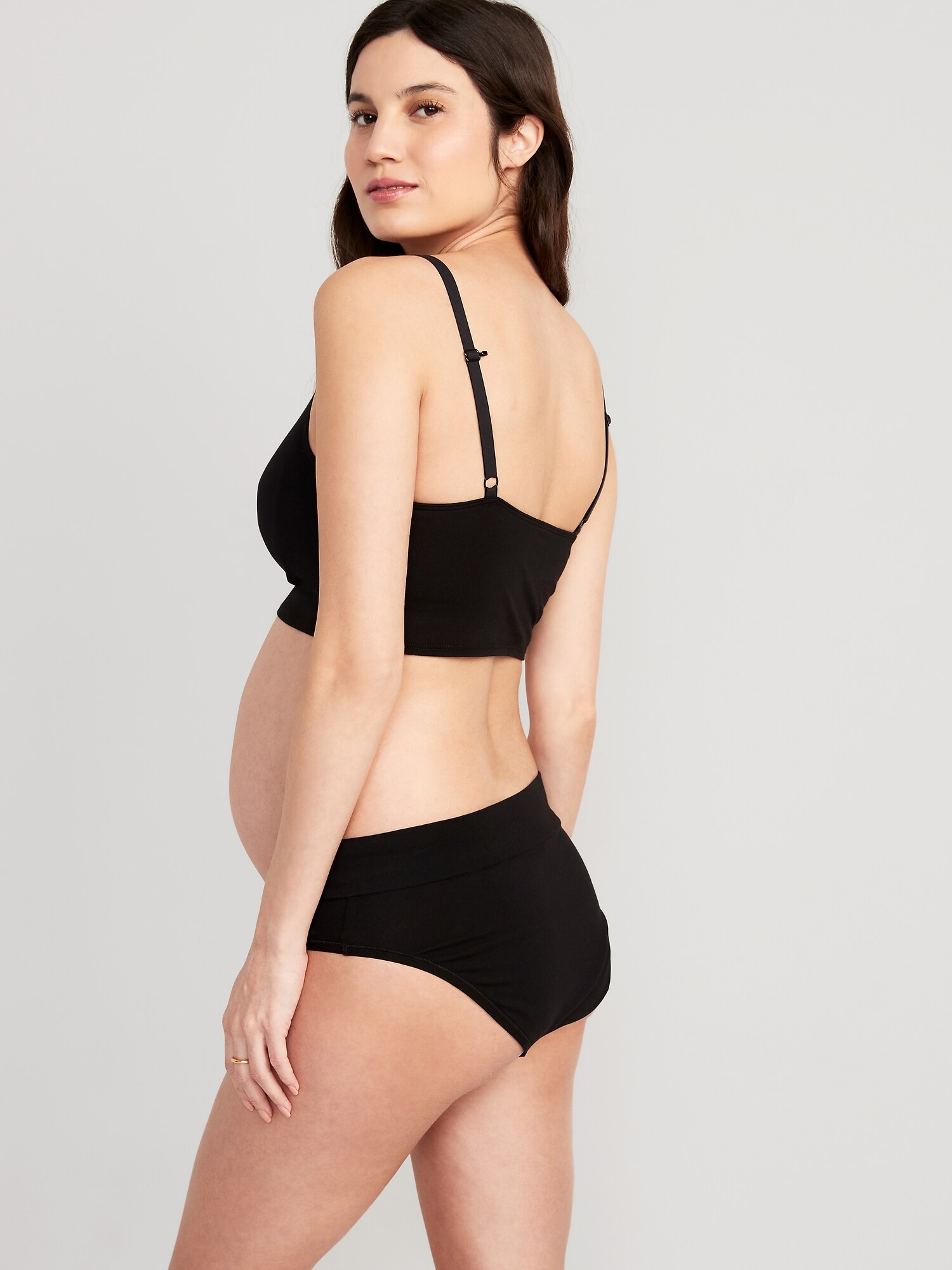 Трусы-бикини Maternity, низкая посадка, 2 шт. — Old Navy, цвет: Чёрный — фото 2