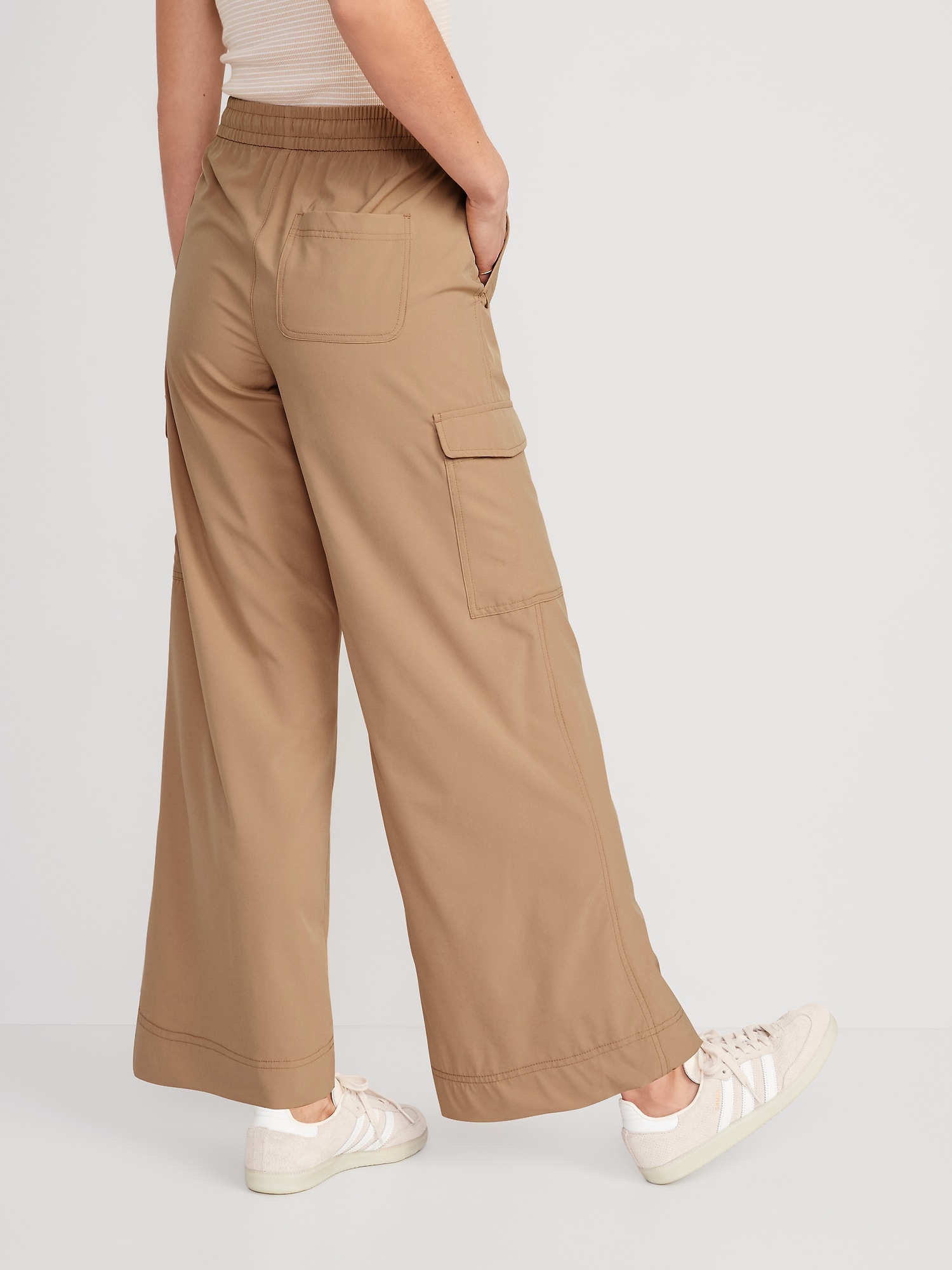 Forever 21 Contrast Stitching Utility Womens Mid Rise Wide Leg Cargo Pant-Juniors  - JCPenney