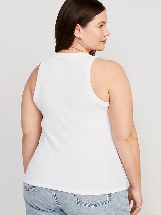 Image number 8 showing, Fitted Rib-Knit Tank Top