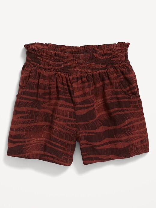 View large product image 1 of 2. Printed Poplin Pull-On Shorts for Toddler Girls